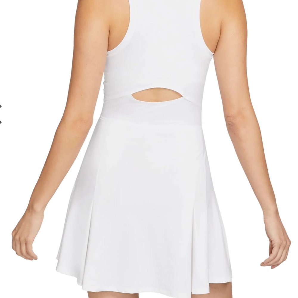 Women’s Nike NikeCourt Dri-FIT Victory Tennis Dress DV3490-100 White NEW - Picture 2 of 7